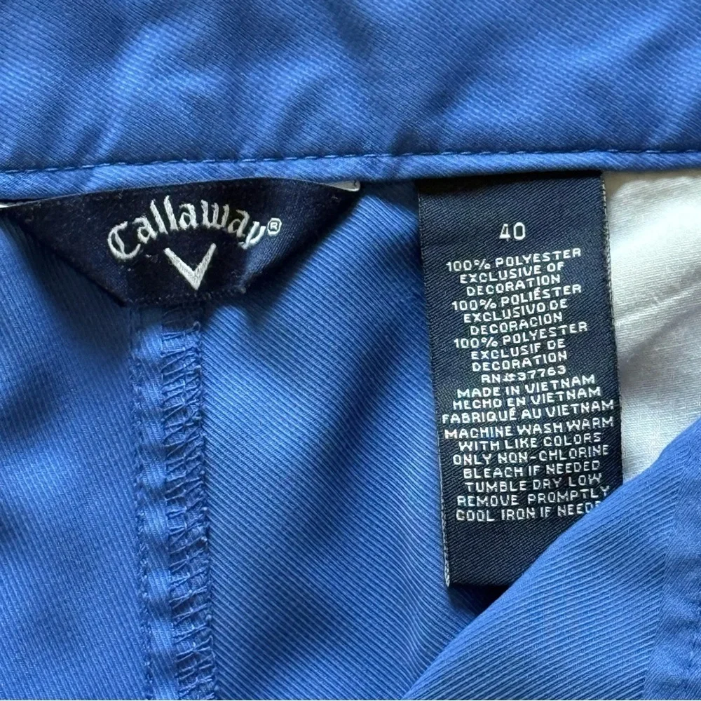 Callaway Men’s Blue Golf Cargo Shorts Size 40 Resortwear Vacation Casual Comfy - Picture 2 of 10